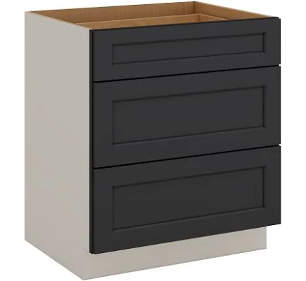 RTA Wholesalers Three Drawer Shaker Base Cabinet