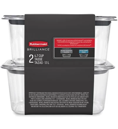 Rubbermaid 4.7 Cup Brilliance Food Storage Container