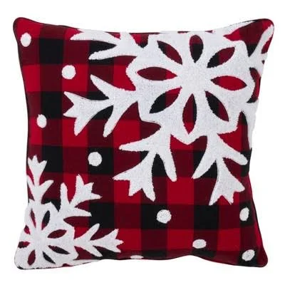 Saro Lifestyle Buffalo Plaid Throw Pillow