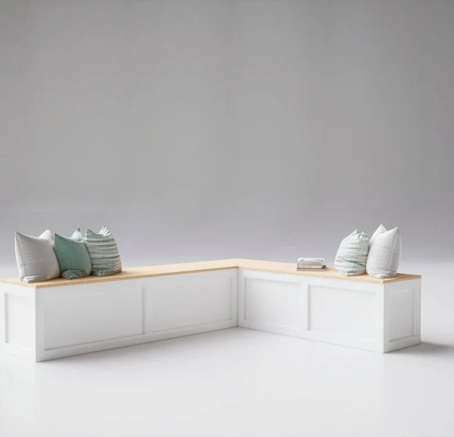 Shaker Style Corner Bench with Storage D#7K2SV6M