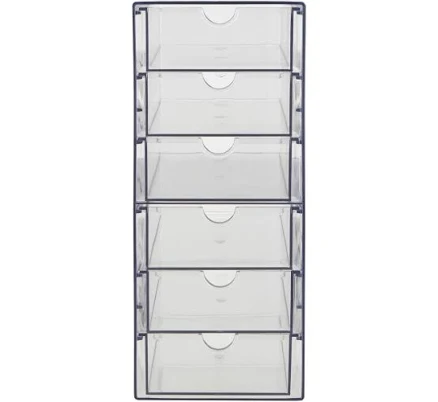 Simply Tidy 6-Piece Clear Storage Drawers
