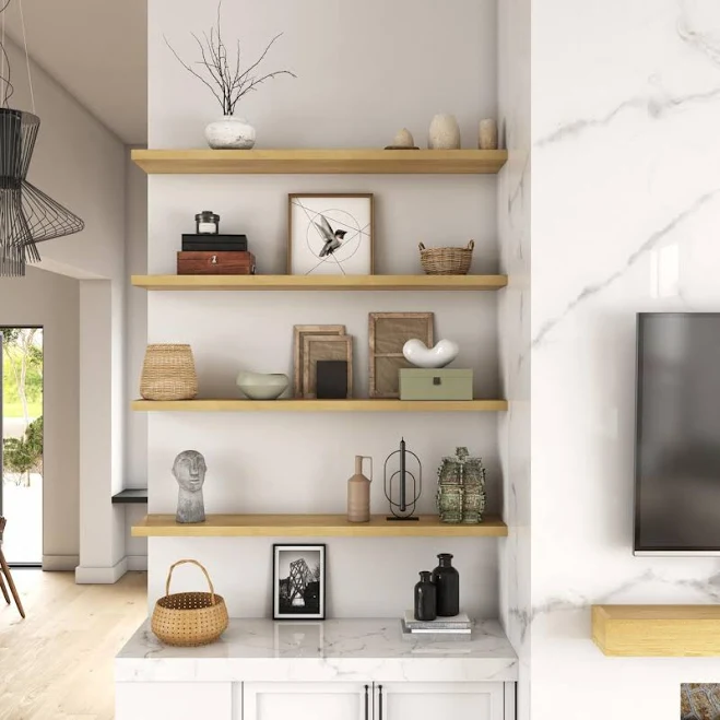 Solid White Oak Floating Shelf