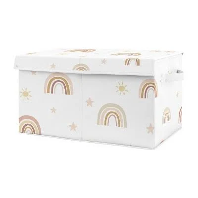 Sweet Jojo Designs Boho Rainbow Fabric Toy Bin
