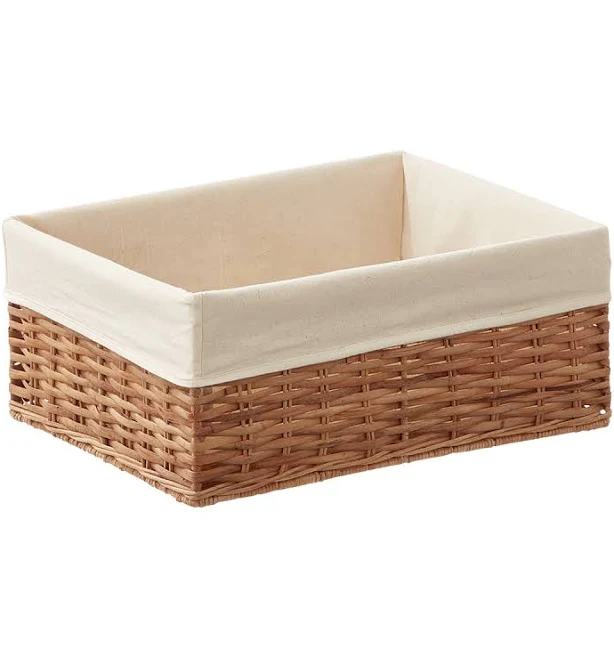 The Container Store Large Montauk Rattan Rectangular Bin