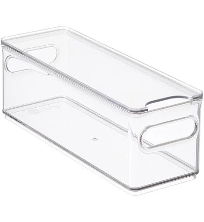 THE HOME EDIT Narrow Fridge Bin Clear, 4