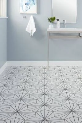 The Tile Shop Ragno Blanco Matte Hex Wall and Floor Tile