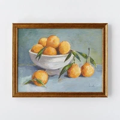 Threshold Citrus Harvest Framed Wall Canvas