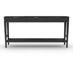 Threshold East Bluff Woven Drawer Console Table