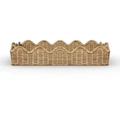 Threshold Scalloped Edge Woven Tray