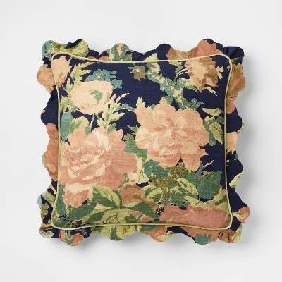 Threshold Square Floral Bloom Throw Pillow