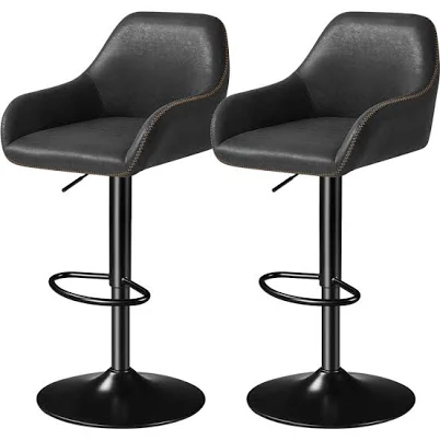 Trent Austin Design Eastway Swivel Upholstered Adjustable Height Counter Stool (