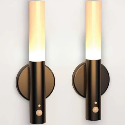 Tzumi Atmosphere Integrated LED Easyglow Sconce Light Stick 2-Pack