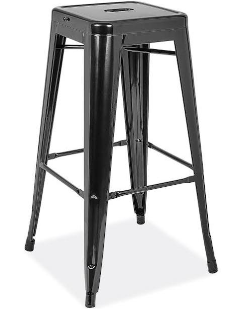 ULINE Industrial Metal Bar Height Stool (Carton of 4)