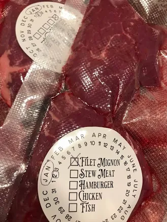 WATERPROOF Freezer Labels - Meat labels - Freezer Food Labels - Free Packaging l