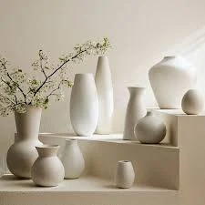West Elm Pure White Ceramic Vase