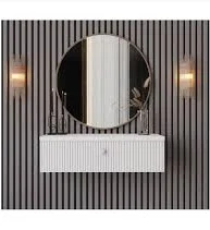 White Floating Console Table With Drawers,Hallway Wooden Table,Entrway Table,Cus