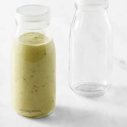 Williams Sonoma Glass Carafes Set of 2