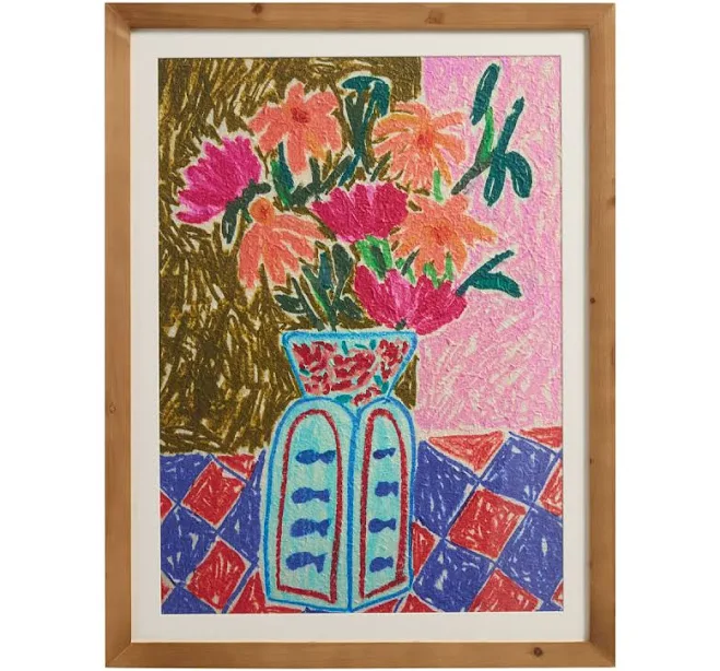 World Market Bouquet de Fleurs Framed Wall Art by Harman Dhillon