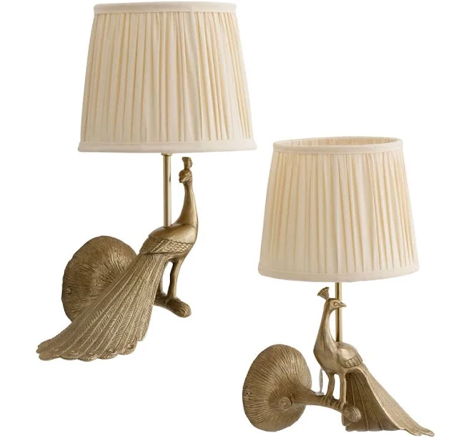 World Market Brass Art Deco Peacock Wall Sconce