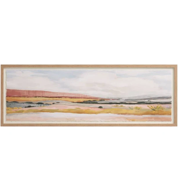 World Market Oversized Desert Landscape Framed Wall Art