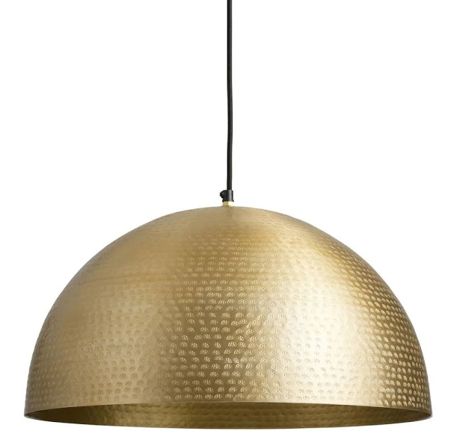 World Market Zuri Hammered Metal Dome Pendant Lamp