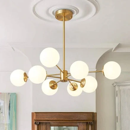 Y'INSP Orlena 8-Light Mid-Century Modern Sputnik Chandelier
