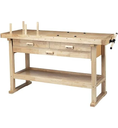 Yukon 60 in. 3-Drawer Hardwood Workbench