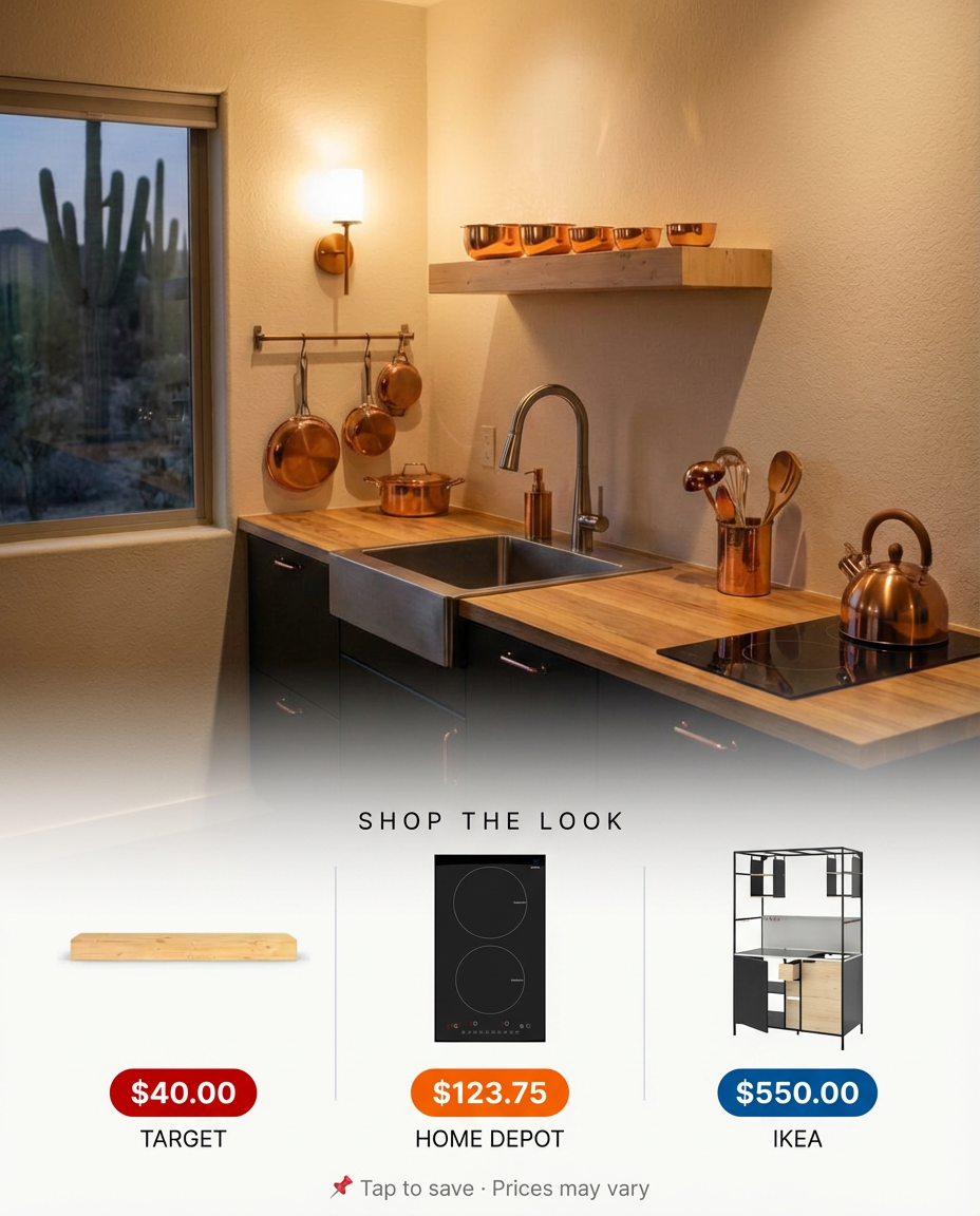 Compact & Functional Modular Kitchenette — Shop the Look