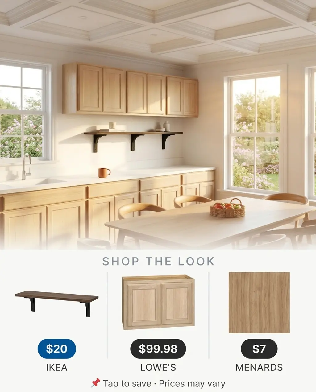 Warm and Inviting Scandinavian Kitchen with Light Wood — Shop the Look