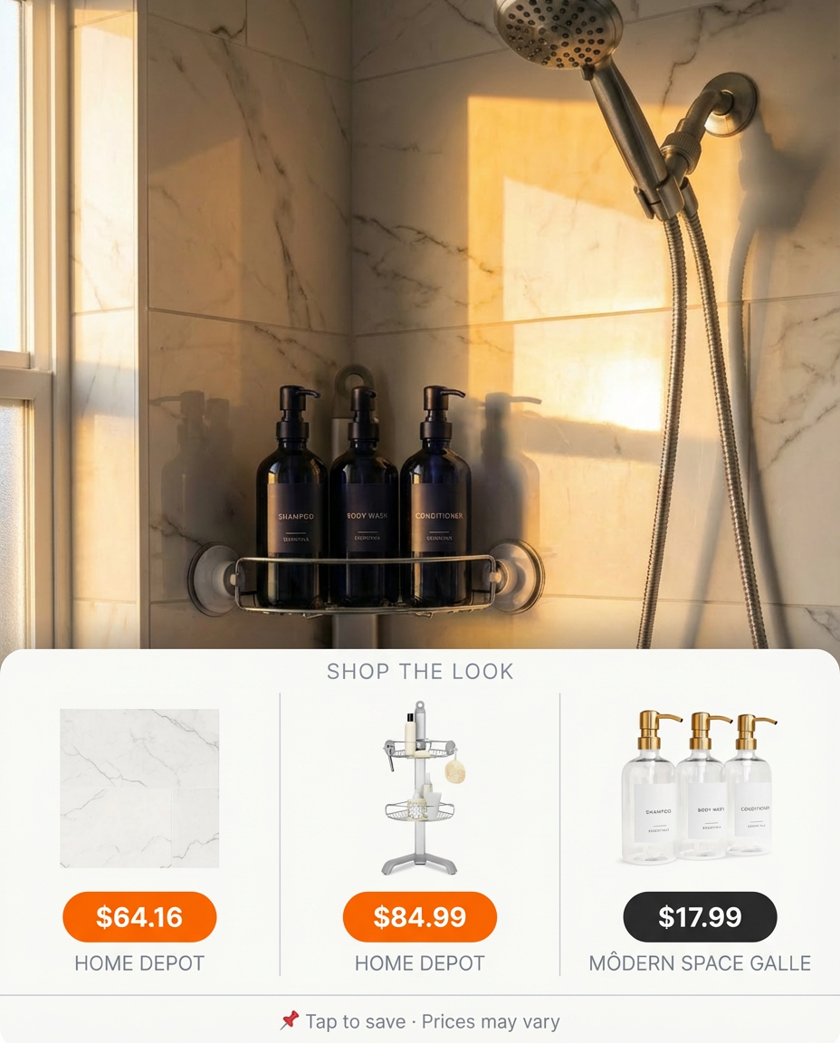 Corner Shower Caddy for Space-Saving Organization