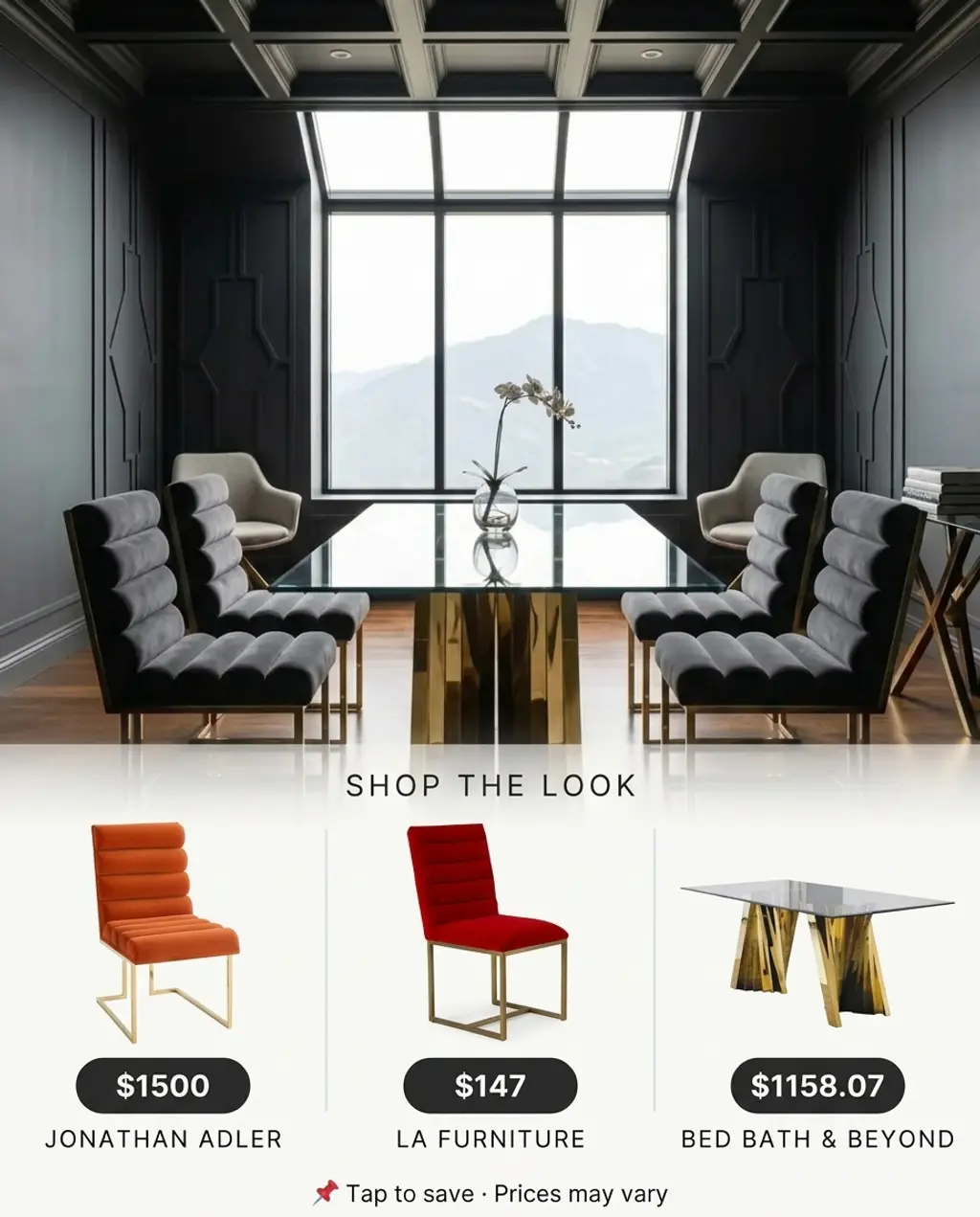Art Deco Inspired Velvet Dining Chairs — Shop the Look