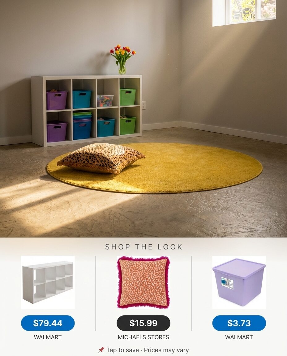 Modular Storage Solutions for Basement Playroom — Shop the Look