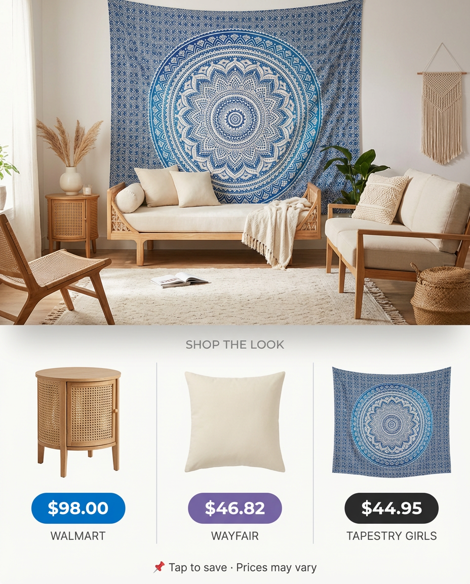 Layered Tapestry and Textile Wall Decor — Shop the Look