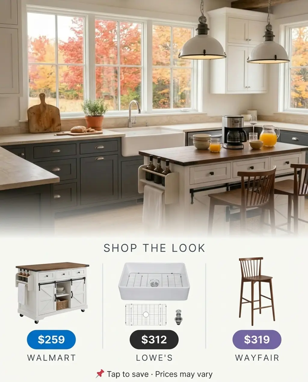 Wide Galley Kitchen with Island and Extra Prep Space — Shop the Look