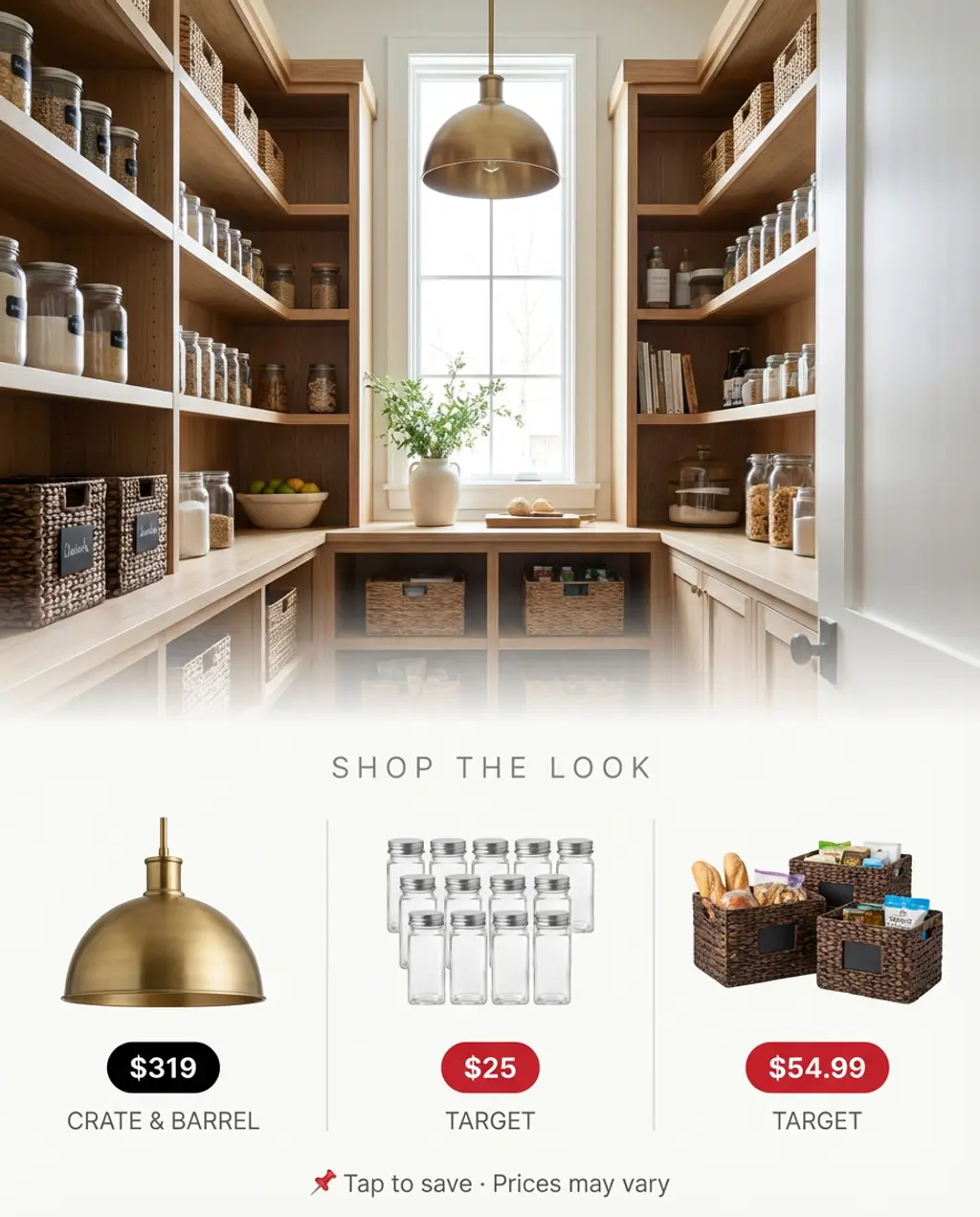 Walk-In Pantry with Custom Wood Systems — Shop the Look