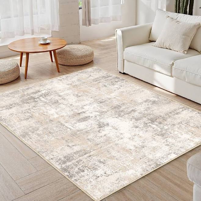 17 Stories Elroy Modern Abstract Machine Washable Area Rug