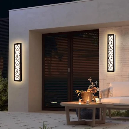 2 Pack Long Outdoor LED Wall Lights
