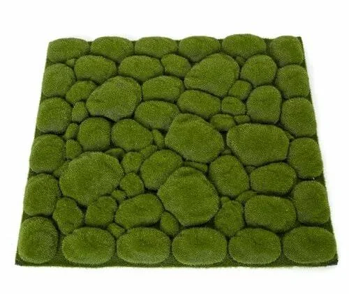 20 inch x 20 inch Green Lump Moss Mat