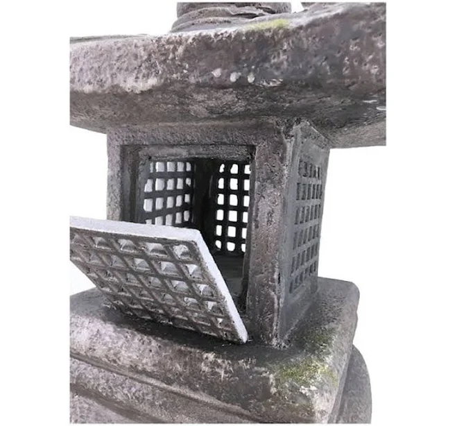 26in Grey Stone Lantern
