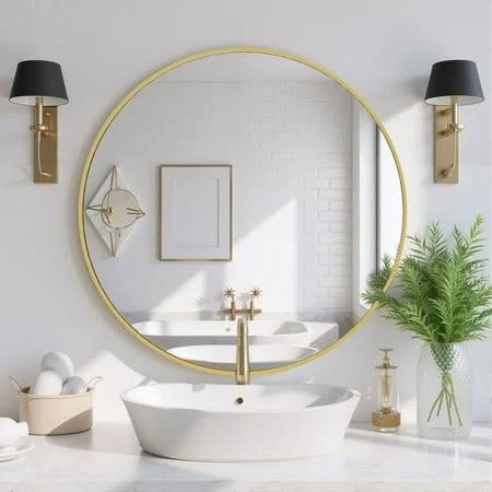 30 inch Round Metal Circle Mirror