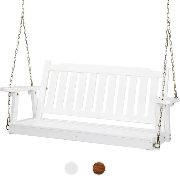 5ft Upgraded Wooden Patio Porch Swing