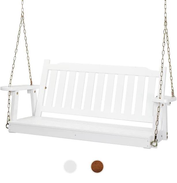 5ft Upgraded Wooden Patio Porch Swing