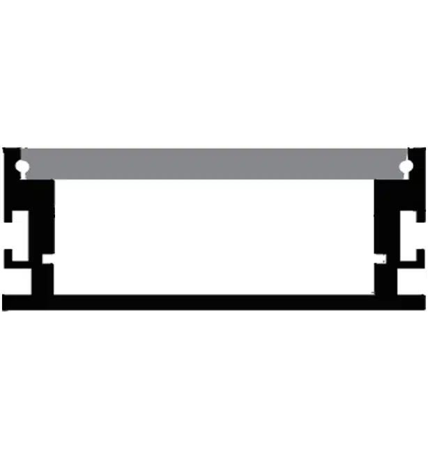 60mm Super Wide LED Pathway Strip Lighting Connectable Profile