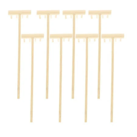 8pcs Zen Garden Rake Tools Set Sand Push Drawing Pen Four Tine Desktop Rake for 