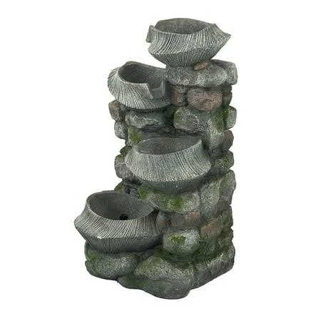 A&B Home Cascading Stone Fountain