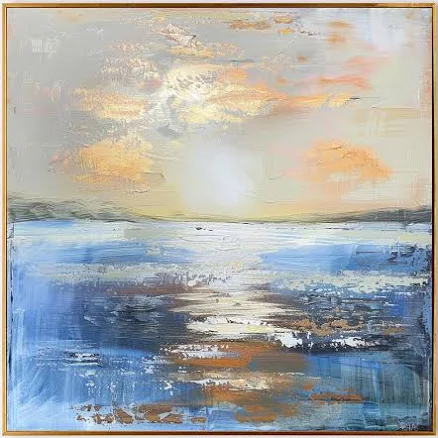 Abstract Color Landscape Texture Painting