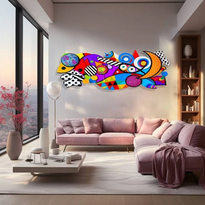 Abstract Maximalist Wall Art