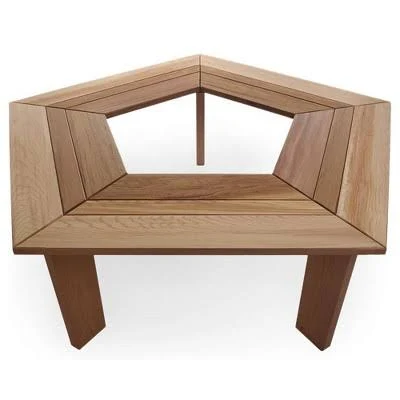 All Things Cedar 5-Sided Tree Bench