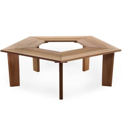 All Things Cedar 5-Sided Tree Bench
