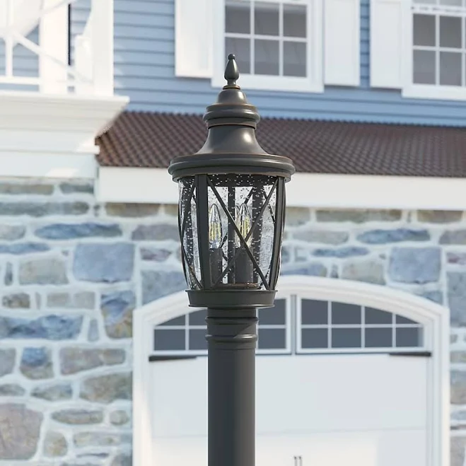 allen + roth Castine Traditional Outdoor Light Post Lantern